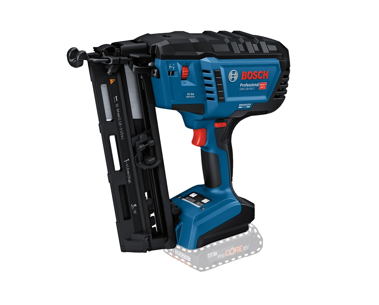 Gwoździarka akumulatorowa Bosch GNH 18V-64-2 0 601 482 100