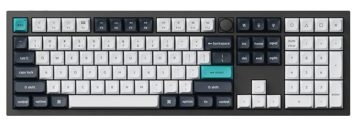 Klawiatura mechaniczna Keychron Q6 Max QMK/VIA Gateron Jupiter Brown Szaro-czarny