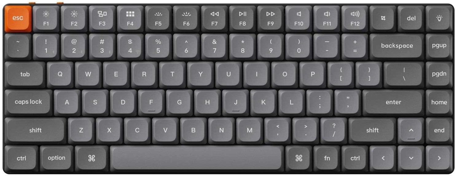 Klawiatura mechaniczna Keychron K3 Max RGB Gateron Red Szary
