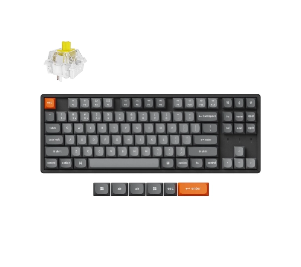 Keychron K8 Max QMK RGB Super Banana Szary - Kup na Raty - RRSO 0%