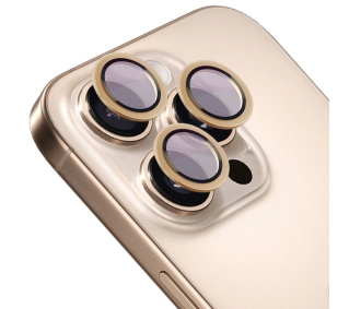 Bizon na aparat z aplikatorem Snap Lens do iPhone 16 Pro/16 Pro Max beżowa ramka
