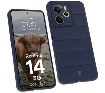 Etui Bizon Tur do Realme 14 5G Granatowy