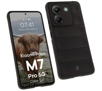 Etui Bizon Tur do Xiaomi Poco M7 Pro 5G Czarny