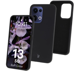 Bizon Silikonowe Soft do Oppo Reno13 Czarny