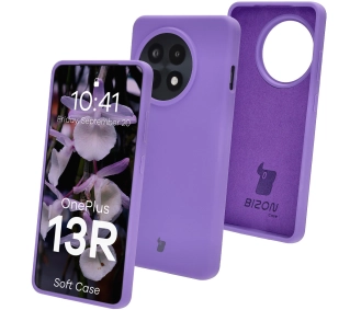 Bizon Silikonowe Soft do OnePlus 13R fioletowy
