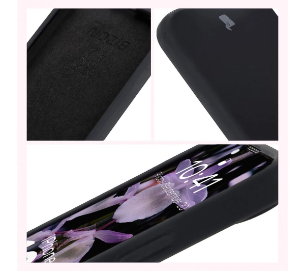 Bizon Silikonowe Soft do iPhone 16e Czarny