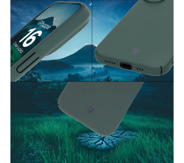 Bizon Łupka do iPhone 16 Zielony