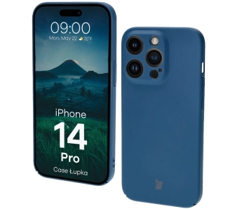 Etui Bizon Łupka do iPhone 14 Pro Niebieski
