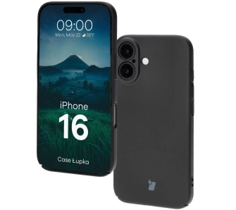 Etui Bizon Łupka do iPhone 16 Czarny