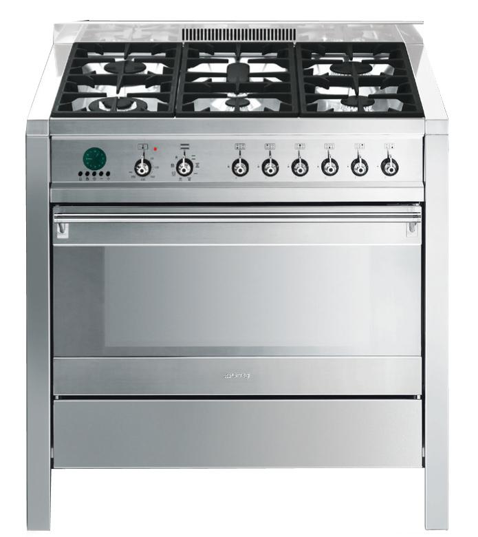 Kuchnia gazowo-elektryczna Smeg A1-6