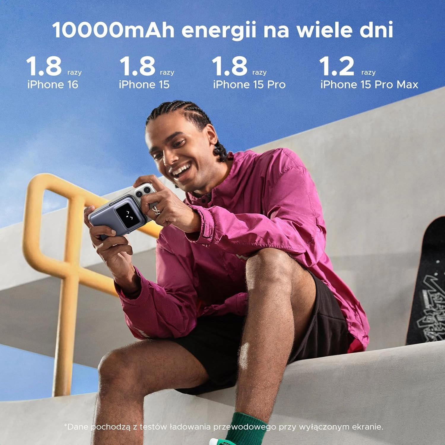 фото Зовнішній акумулятор (павербанк) Ugreen Uno PB572 10000mAh 7,5W Grey (45327)