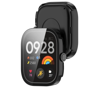 Nakładka na tarczę Bizon ze szkłem do Xiaomi Redmi Watch 5 czarny
