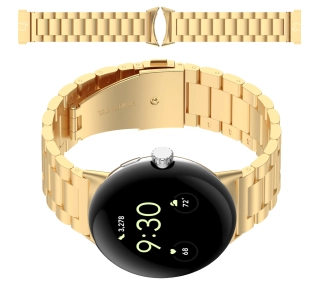 Bizon ze stali nierdzewnej do Google Pixel Watch 3 45 mm złoty