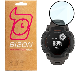 Szkło hybrydowe Bizon Edge Hybrid do Garmin Instinct E 45 mm