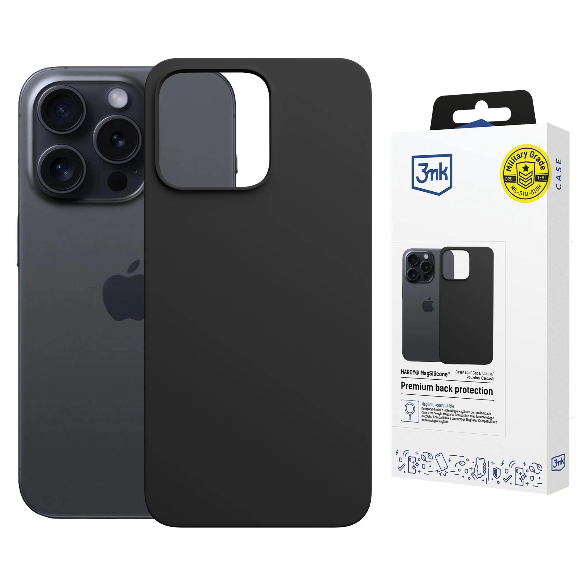 Etui 3mk Hardy MagSilicone Graphite do iPhone 16 Pro