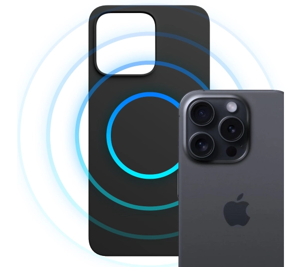 3mk Hardy MagSilicone Graphite do iPhone 15 Pro Max