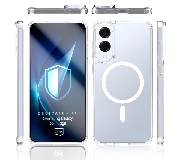 3mk Armor MagCase do Samsung Galaxy S25 Edge Przezroczysty
