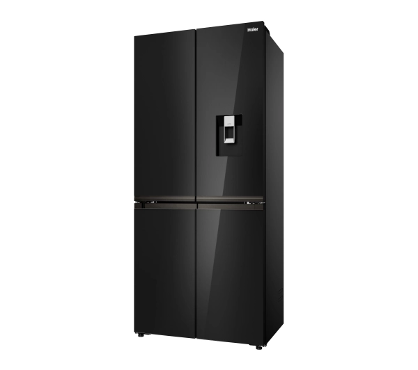 Haier HCKR7819DWGB Pełny No Frost Space Fit Czarne szkło Oświetlenie tylnej ściany - Kup na Raty - RRSO 0%