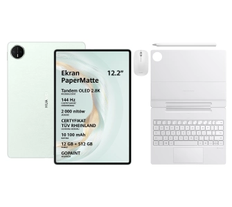 Tablet Huawei MatePad Pro 12,2" PaperMatte 12/512GB Wi-Fi Zielony + M-Pencil 3 gen +NearLink Mouse