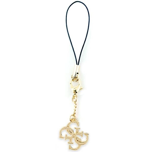 Zawieszka do telefonu Guess Strap 4G Glitter Złoty