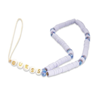 Zawieszka do telefonu Guess Heishi Beads Lilak