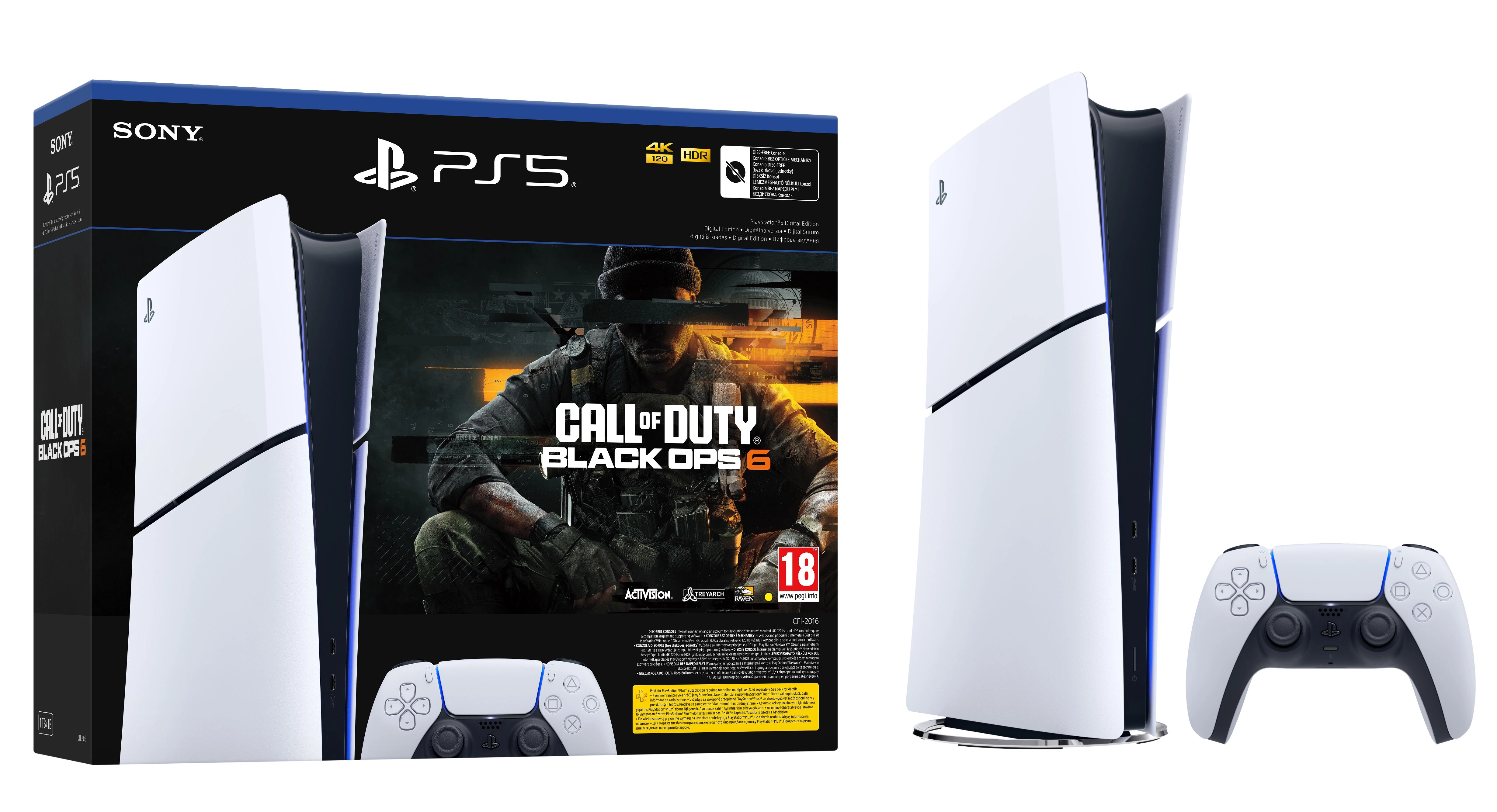 Konsola Sony PlayStation 5 Digital Slim D Chassis (PS5) 1TB + Call of Duty Black Ops 6 Bundle