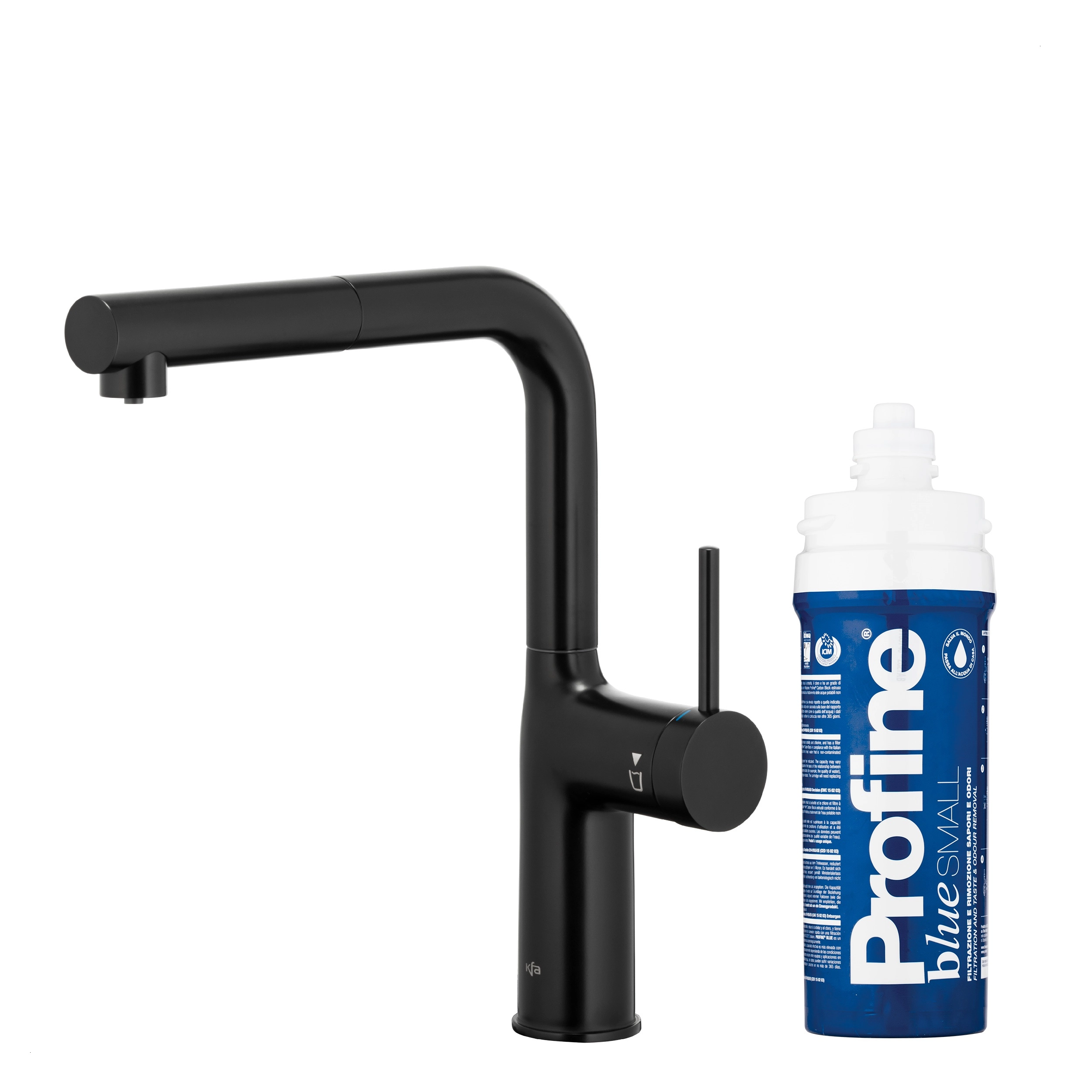 Bateria KFA Armatura Duero Pure Move 6623-423-81 Czarny Stal szlachetna