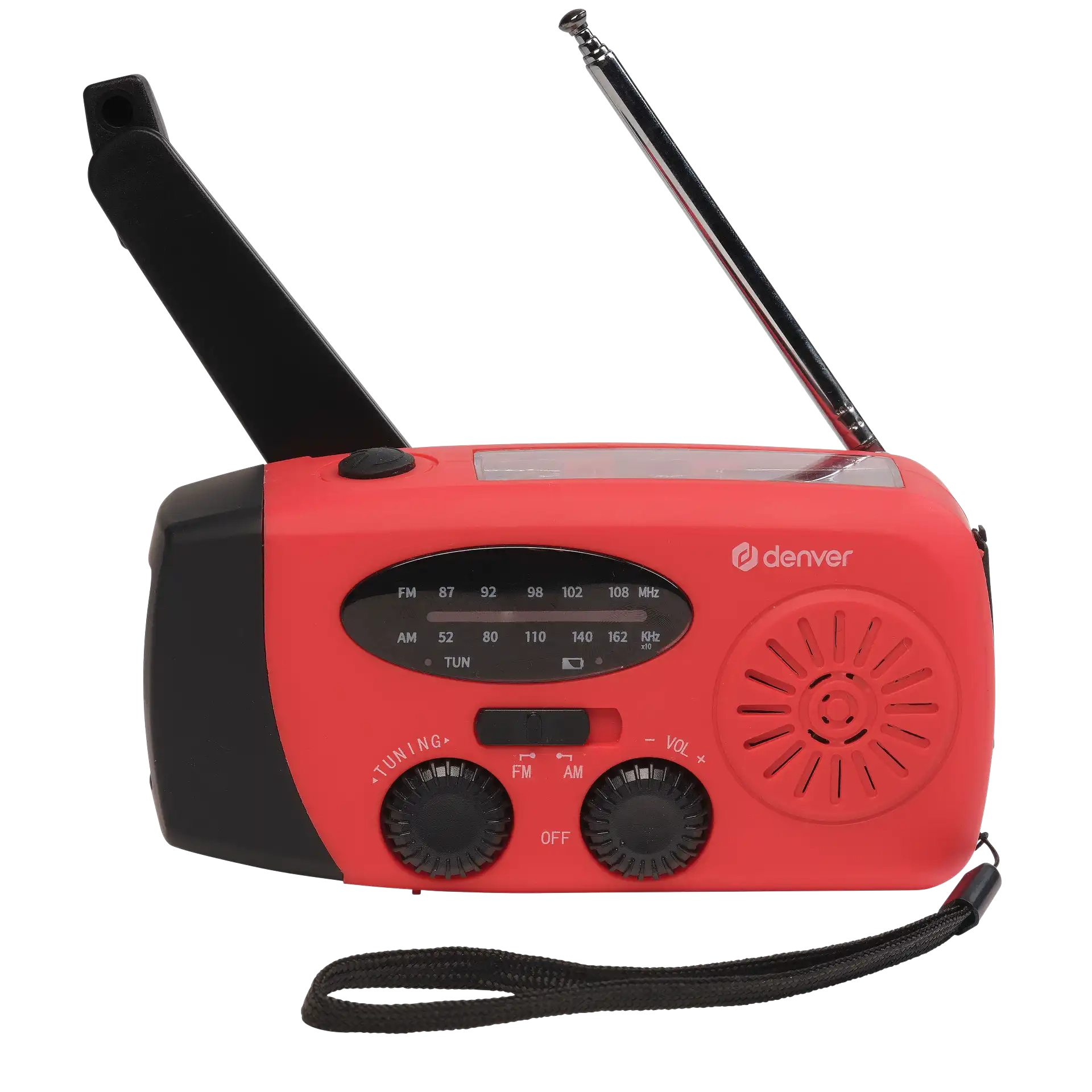 Radioodbiornik Denver SCR-2005 Solarne z lampką i funkcją SOS