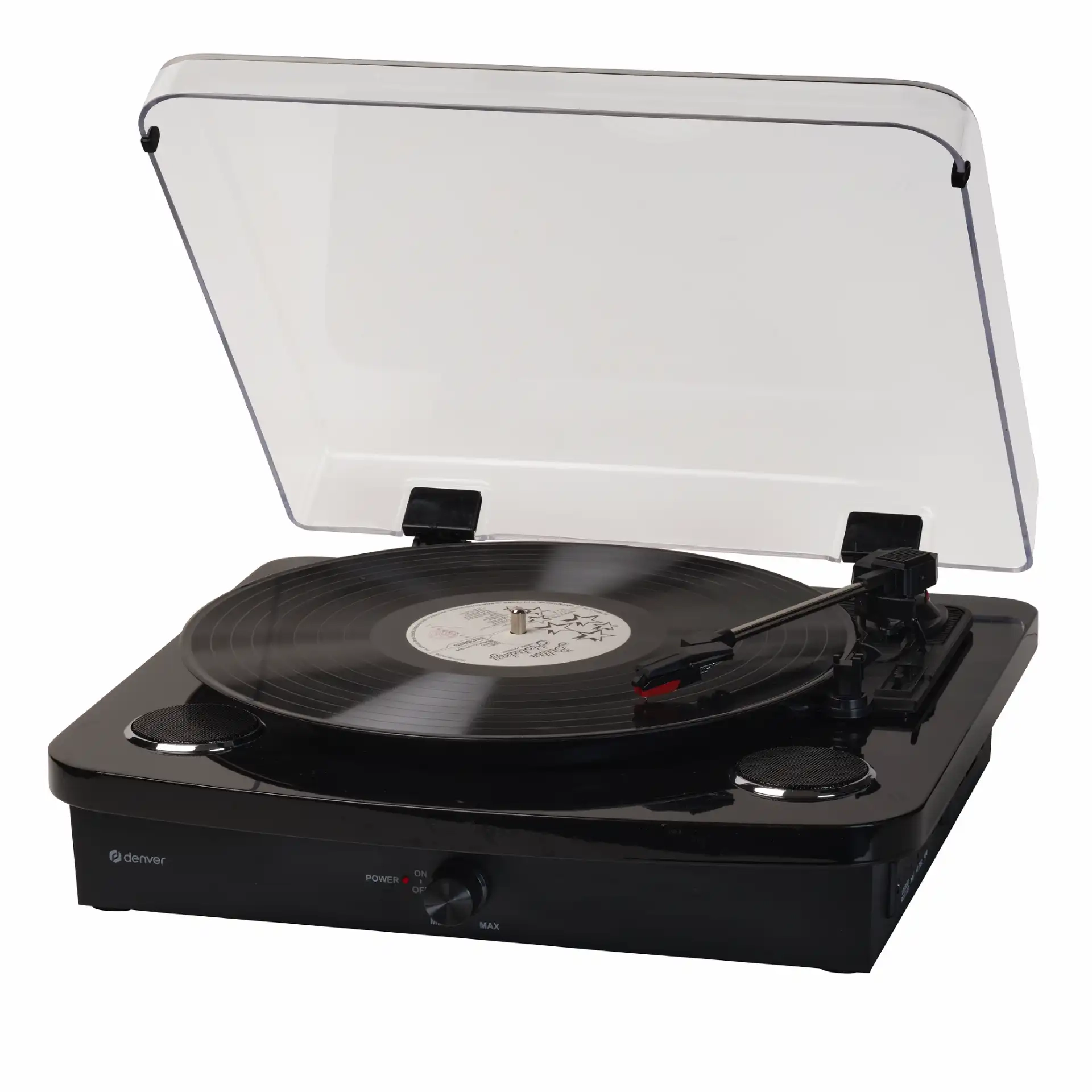 Gramofon Denver VPL-230B Półautomatyczny Nepęd bezpośredni z USB i Bluetooth Czarny