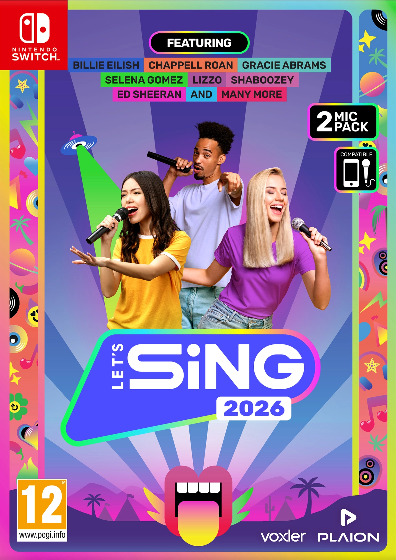 Let's Sing 2026 + 2 mikrofony Gra na Nintendo Switch