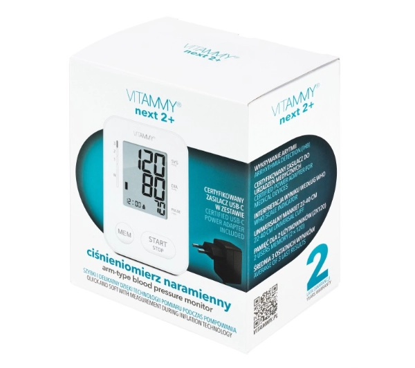 Vitammy Next 2+ Wykrywanie arytmii