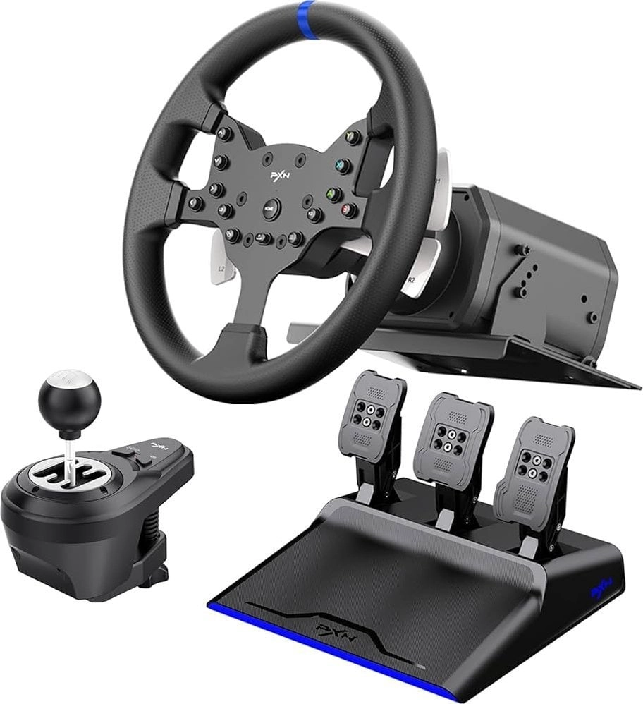 Kierownica PXN V99 z pedałami do PC, PS4, PS3, Xbox, Switch