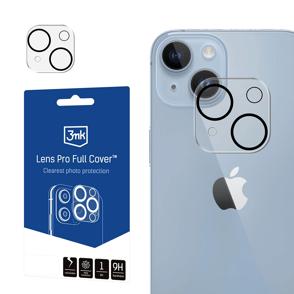Szkło hartowane 3mk Lens Pro Full Cover do iPhone 13 / 13 mini