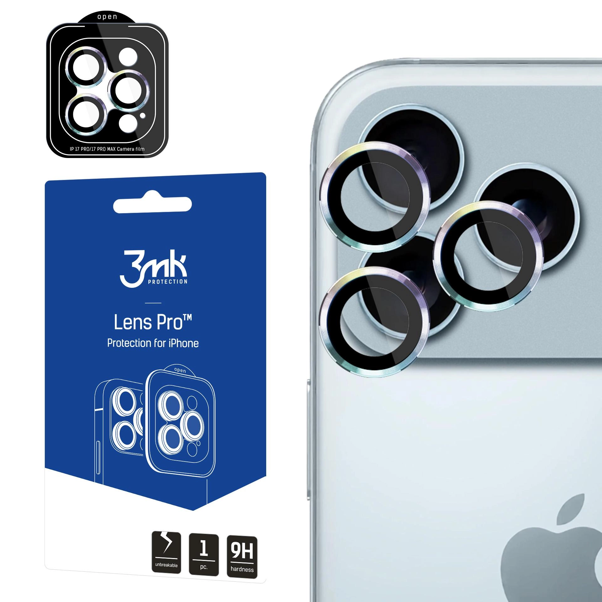 Szkło hartowane 3mk Lens Protection Pro do Apple iPhone 17 Pro / iPhone  17 Pro Max