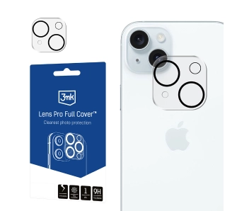 Szkło hartowane 3mk Lens Pro Full Cover do iPhone 15/15 Plus