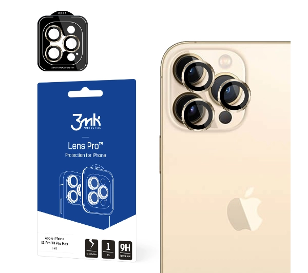 3mk Lens Protection Pro do iPhone 13 Pro/13 Pro  Max Złoty