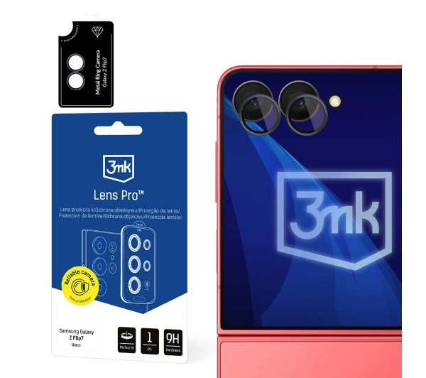 Samsung Galaxy Z Flip 7 - 3mk Lens Protection Pro Black