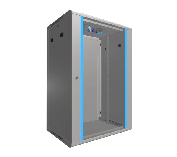Szafa RACK EXTRALINK 19" 18U EX.14374 600 x 450 mm, Wisząca Szary