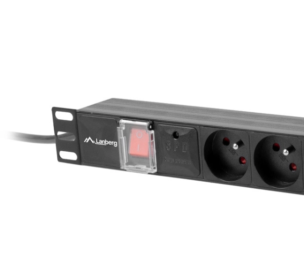 Lanberg RACK PDU 1U 16A 4x230V 4xC13 2m Czarny