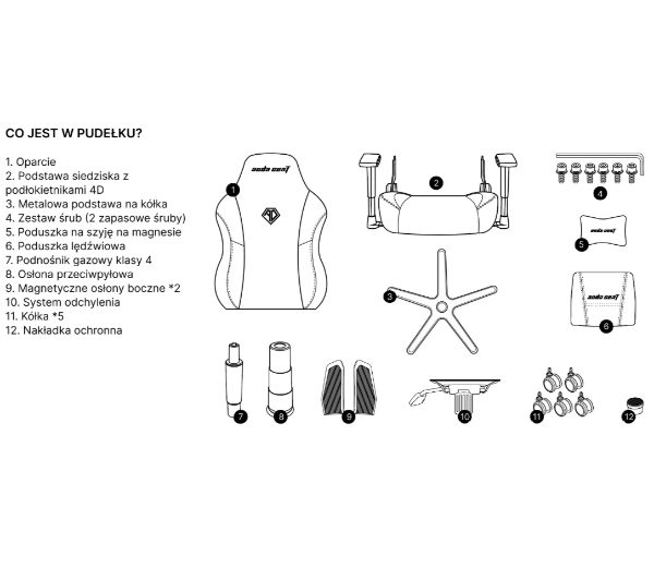 Anda Seat Phantom 3 Pro L Gamingowy do 120kg Tkanina Ciemnoszary - Kup na Raty - RRSO 0%
