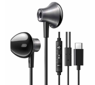 Słuchawki przewodowe UGREEN EP106 Douszne USB-C Mikrofon Czarny