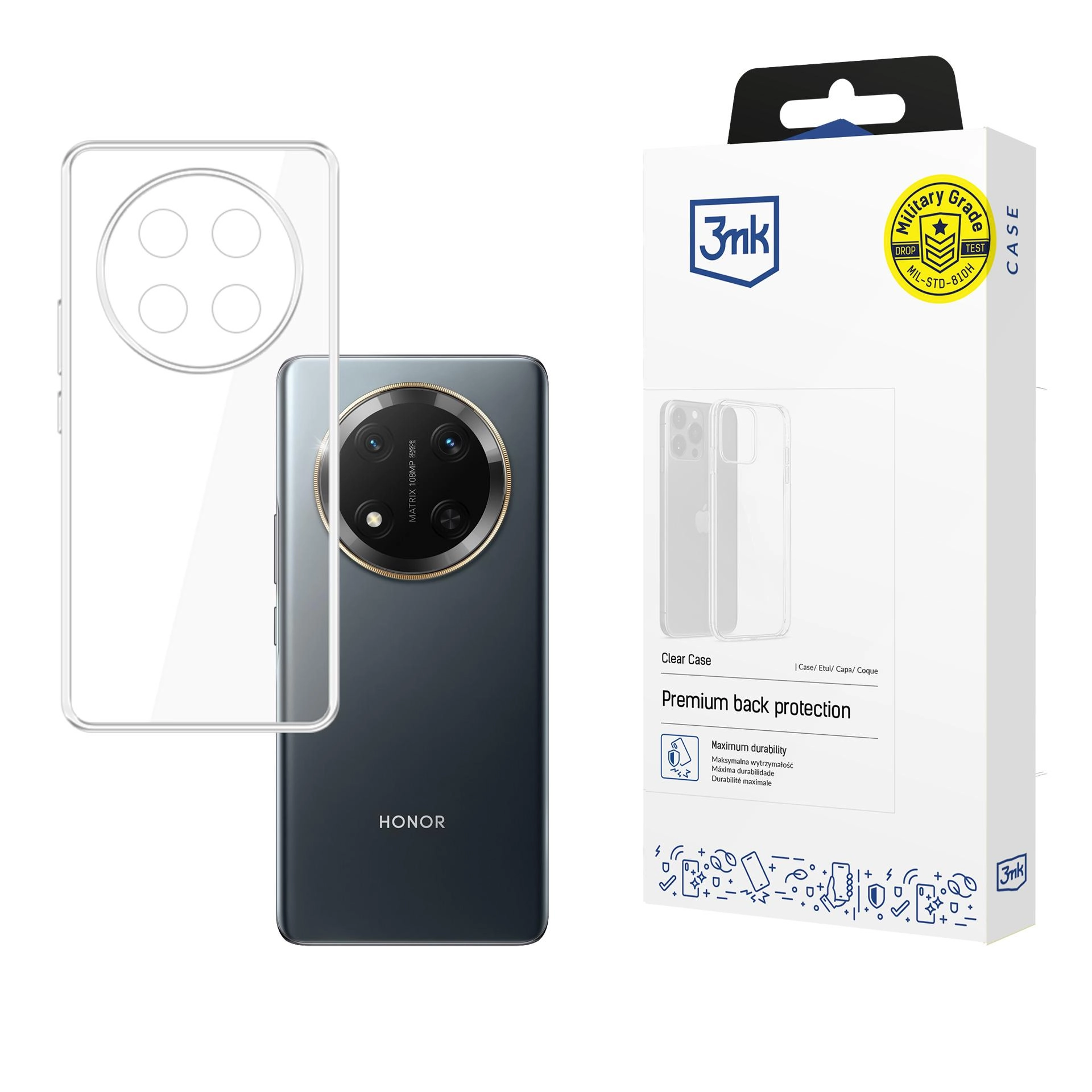 Etui 3mk Clear Case do Honor Magic7 Lite