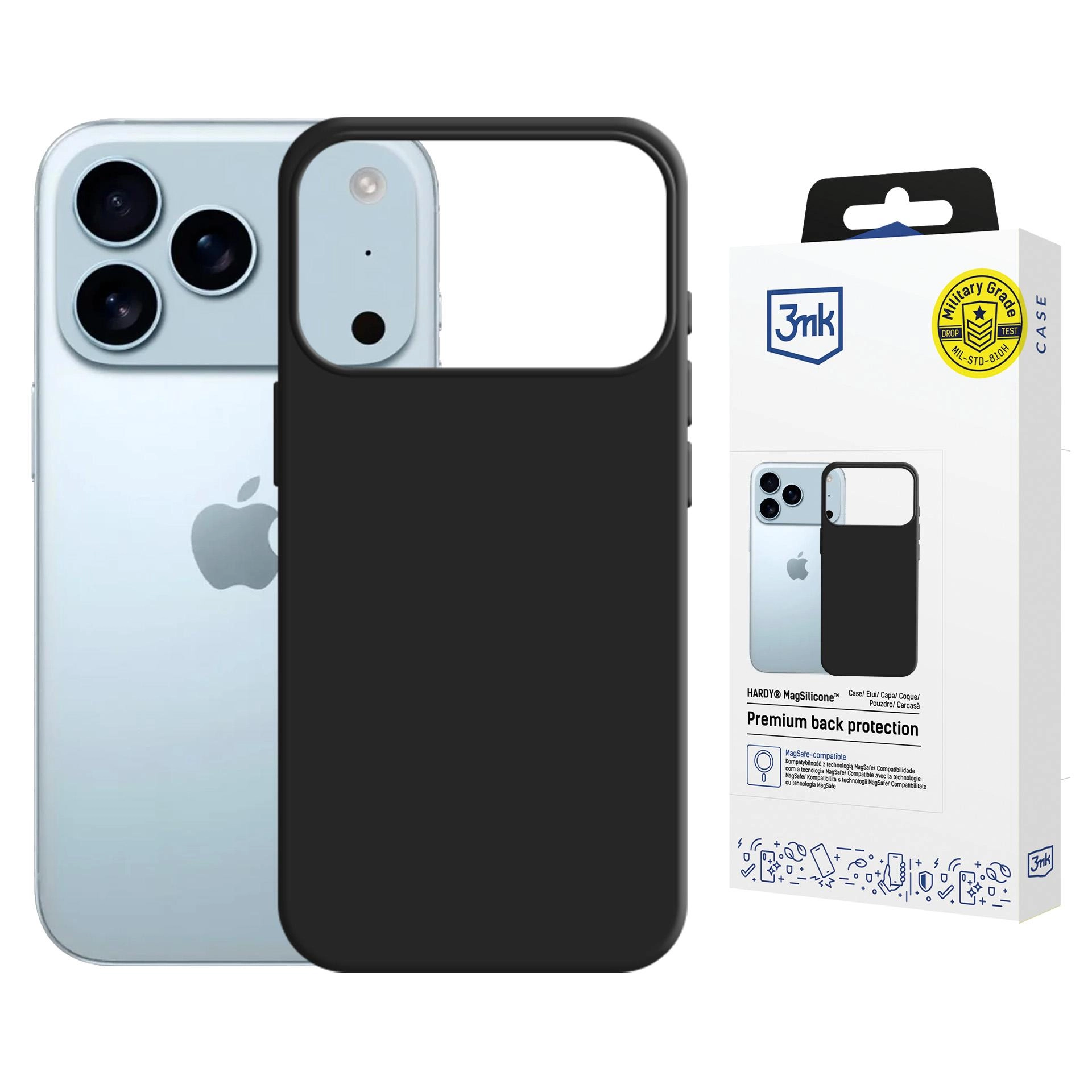 Etui 3mk Hardy MagSilicone Graphite do Apple iPhone 17 Pro