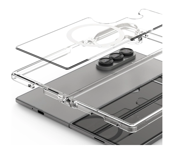 Araree Duple M MagSafe Qi2 do Galaxy Z Fold7 Przezroczysty