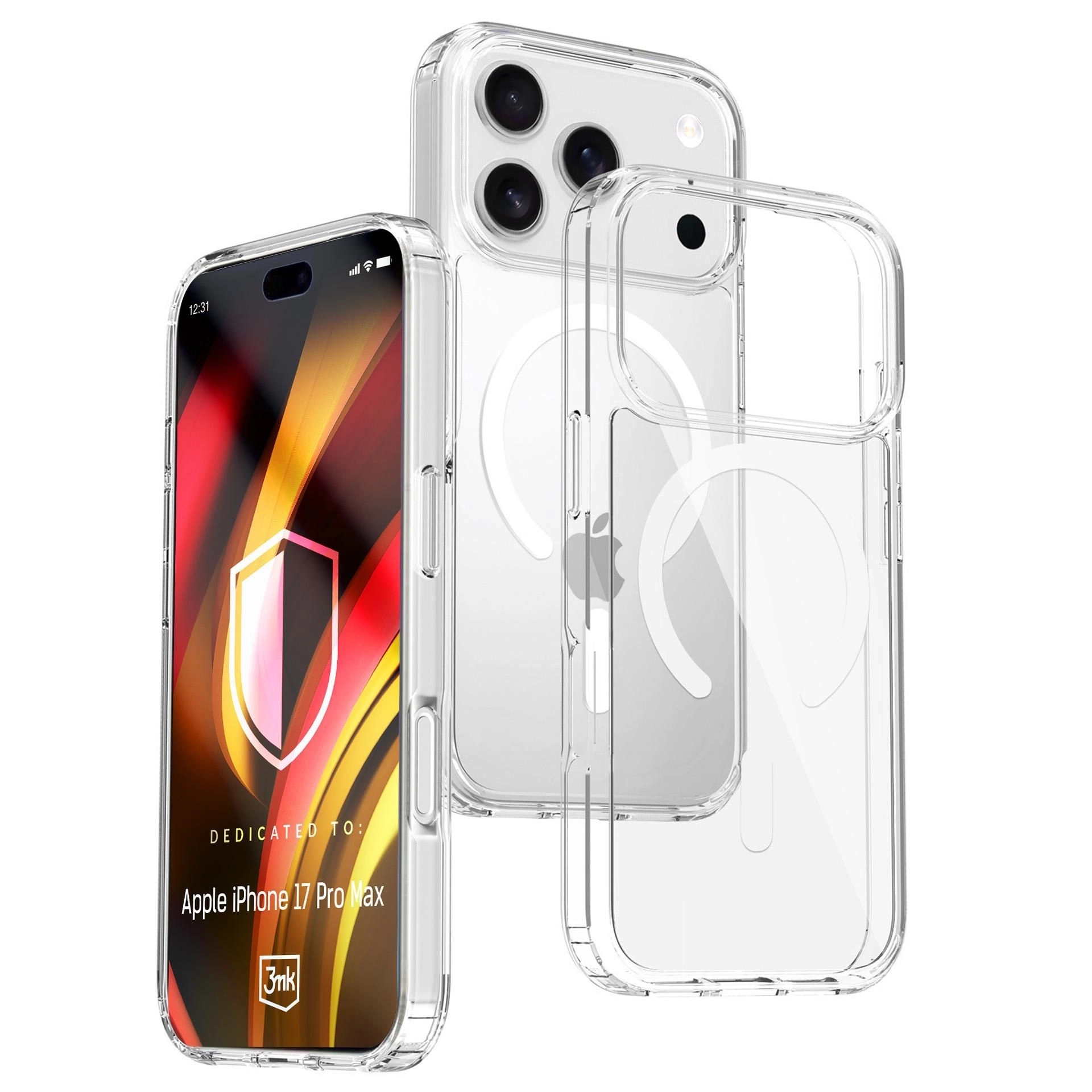 Etui 3mk Hardy LiqForce MagCase do iPhone 17 Pro Max Przezroczysty