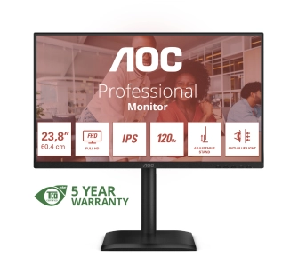 Monitor AOC 24E4U 23,8" Full HD IPS 120Hz 4ms