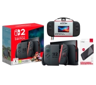 Nintendo Switch 2 Joy-Con Czarny + Mario Kart World + Etui