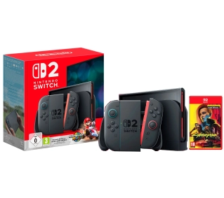 Nintendo Switch 2 Joy-Con Czarny + Mario Kart World + Cyberpunk 2077 Ultimate Edition - Kup na Raty - RRSO 0%