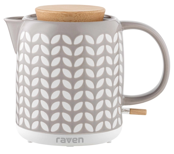 Czajniki elektryczne - Raven ECC004 Ceramiczny ręcznie malowany 1l 1200W