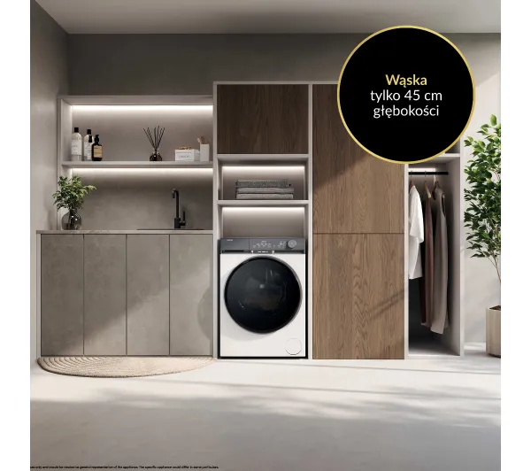 Haier X9 Slim HW80-B14387TU-PL Funkcje AI 8kg 1400 obr/min Zdalne sterowanie - Kup na Raty - RRSO 0%